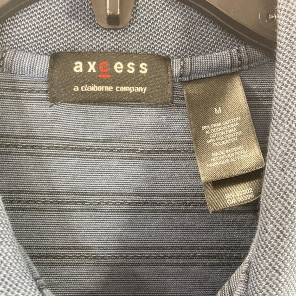 ✨ Axcess Men’s Polo Shirt Medium Classic Pullover Casual to Dressy ✨ - Picture 8 of 9
